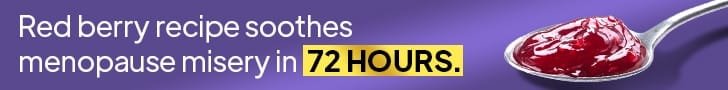 MENOPAUSE RED BERRY BANNER