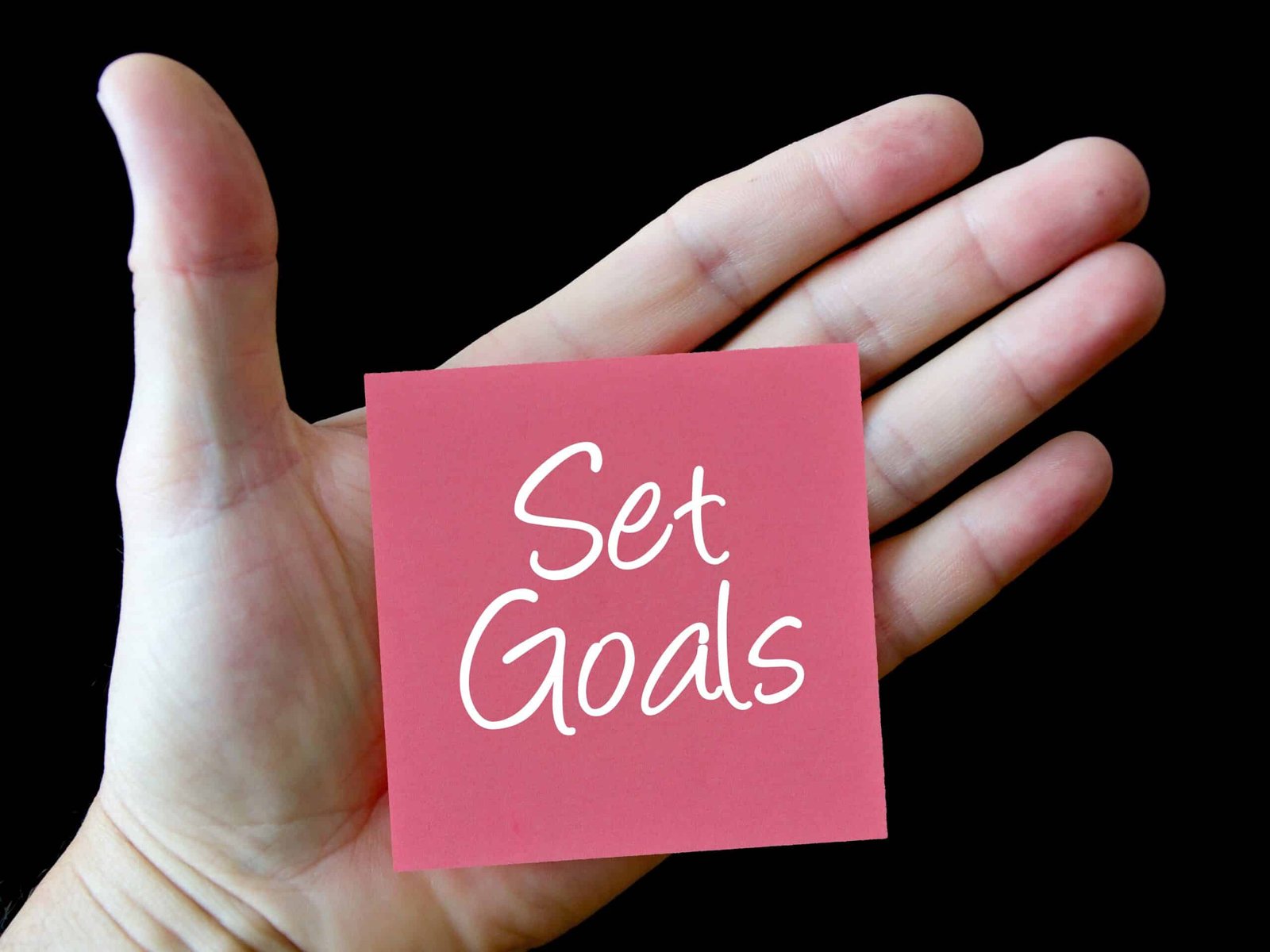 HAND PALM SET GOALS
