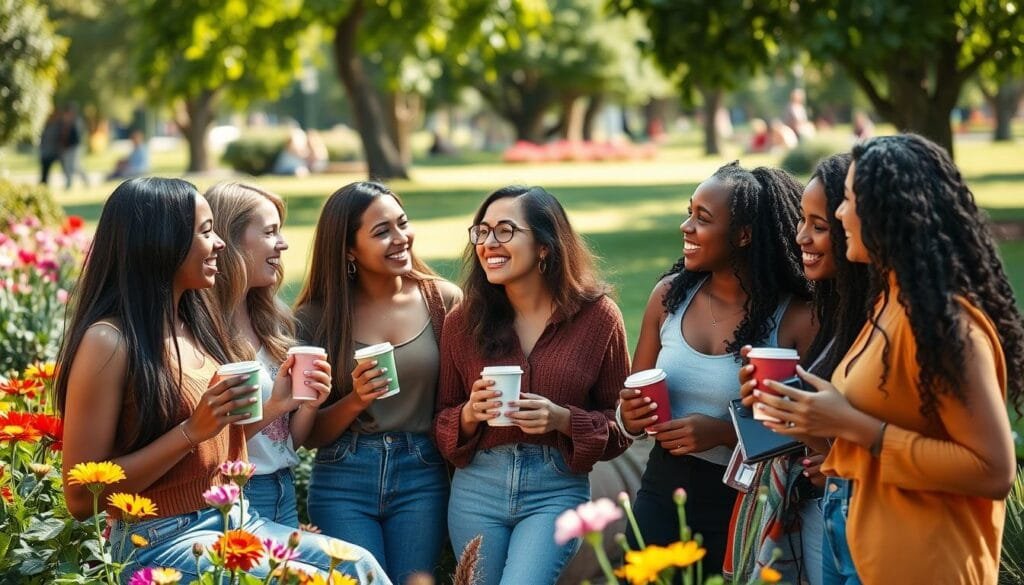 Women connecting and empowering each other
