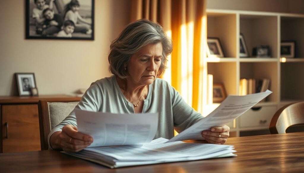 Woman assessing her finances for big expenses