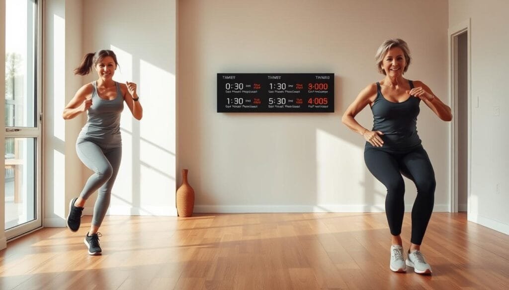 what are time efficient workout routine for busy midlife women