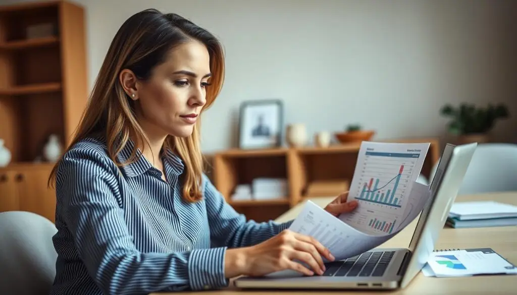 woman using financial planning tools for managing Big Expenses