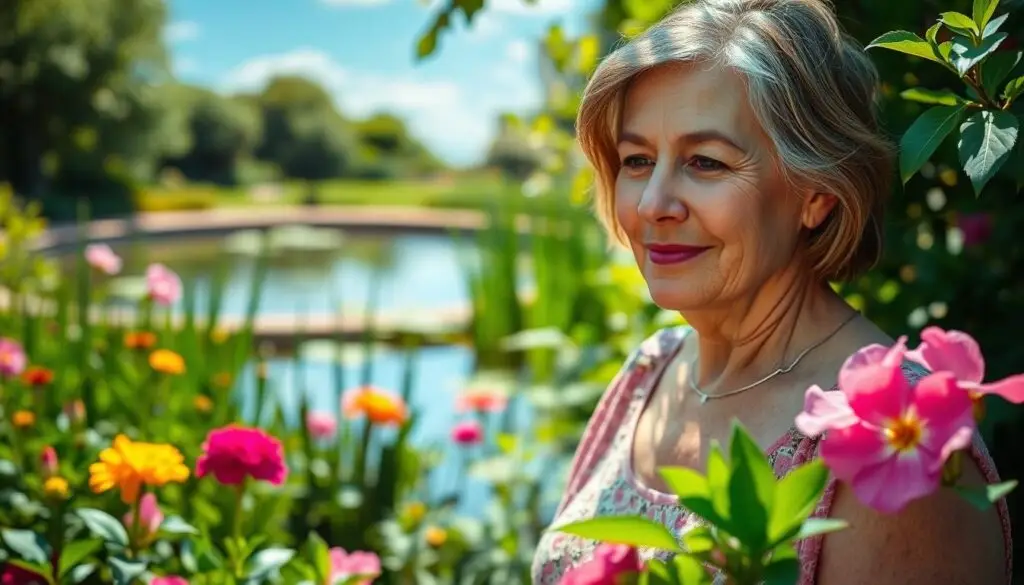 Woman cultivating inner strength and resilience redefining beauty